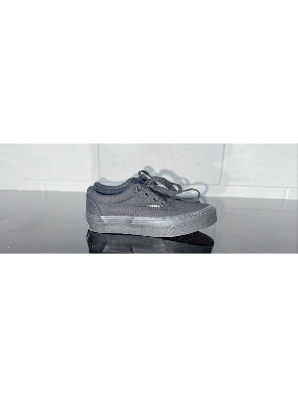 VANS Doheny Boys Toddler Youth Athletic Skate Shoes Sneakers Size 13 Black